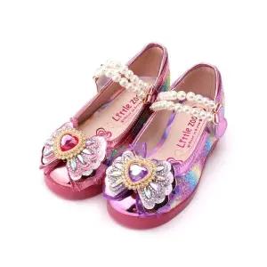 [바나나팜스][바나나팜스]led여아 플렛 lit-z롤리무지개진주 라이팅 구두(bj)