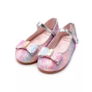 [바나나팜스][바나나팜스]주니어 여아플렛슈즈 a레인보우 나비리본 구두(az)