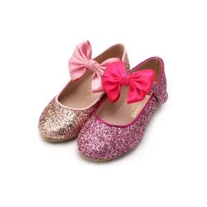 [바나나팜스][바나나팜스]주니어 여아플렛슈즈 w 글로리펄 등리본 구두(wd)