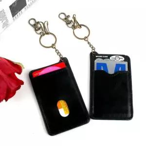 슬림 열쇠고리 가죽 카드지갑 블랙 슬림카드지갑 카드지갑블랙 검정카드지갑