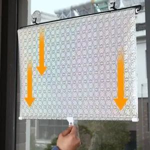 창문블라인드 블라인드 암막 커튼 가림막 썬가드 도트블랙 65X125cm