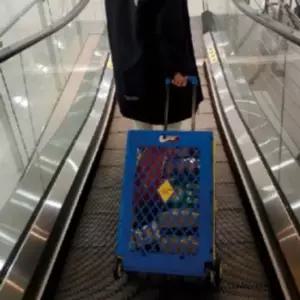 캐리어 여행용 쇼핑 폴더 특대 접이식 박스형 카트 핸드카 여행용캐리어 미니캐리어