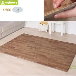 (힘찬)아기노리 디자인홈매트 우드 (단면) (대형) 놀이방 PVC 거실 충격지 아이