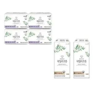 예지미인 데일리코튼 생리대 대형 20Px4팩 + 롱 팬티라이너 81Px2팩 학교 부드러운 편안한 쾌적한 산뜻한