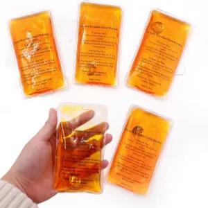 재사용 가능한 스냅 히트팩 손난로 - 캠핑 야외 실내 작업을 위한 열 포켓 파우치 젤 끓이기 클릭