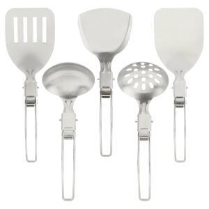 카칼로테 캠핑 접이식 주방용품 휴대용 조리기구 야외 5PCS 세트 캠핑용품 스테인리스