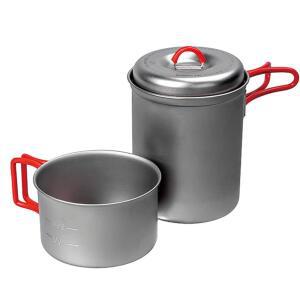 에버뉴 티타늄 캠핑 냄비 세트 솔로 경량 750