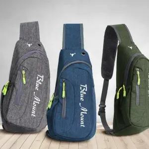 아웃도어 스포츠 캐주얼 페브릭 슬링백 크로스백 옆으로매는가방 허리색 체스트백