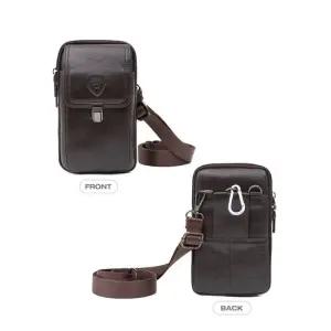 크로스백 가죽가방 미니백 캐주얼 남성 12x19x6cm 데일리백 미니가방 사이드백 남자미니백