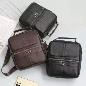 미콘 심플디자인 남녀공용 가죽 캐주얼 미니 크로스백 데일리백 사이드백 미니가방