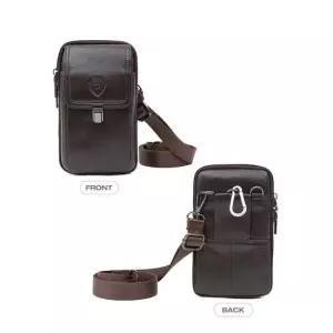 가죽 크로스백 미니 가파치 14x21x6cm 허리색 핸드폰가방 소지품가방 휴대폰가방 미니백
