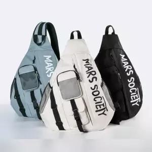 멀티포켓 캐주얼 빅사이즈 슬링백 크로스백 데일리백 옆으로매는가방 허리색 체스트백