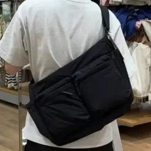 가벼운 스트릿 크로스 캐주얼백 나일론투 포켓 미니백 호보백 반달백 나일론가방