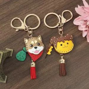 [하프클럽/]티니키링 프렌즈 열쇠고리 2종세트(시바견과 당고)