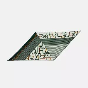 루이까또즈 프리미어 더블 울실크 마름모 스카프 2DSD808