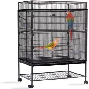 도니 버드 케이지 시드 캐처 대형 커버 조절 가능한 부드러운 에어리 나일론 메쉬 네트 앵무새 잉꼬 마카우