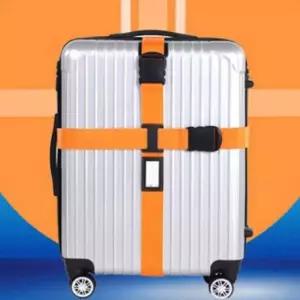 오렌지 여행용 러기지 스트랩 보호 잠금 밴드 캐리어고정끈 캐리어밴드