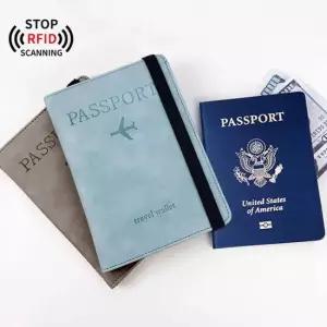 멀티 안티 스키밍 여권 케이스 파우치 RFID차단 지갑 승무원 외화 가족 신여권 해외 여행 지폐 여행용 커버