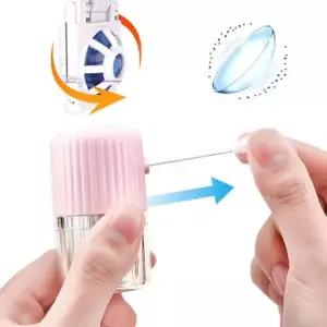 반자동 수동 회전 소프트 렌즈 세척 세척기 렌즈통