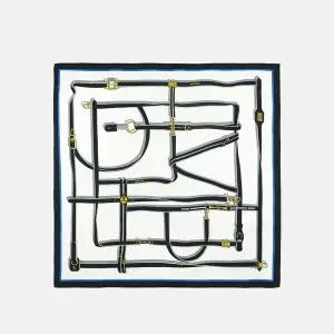 루이까또즈 로지에 실크 사각 스카프 2ESM059