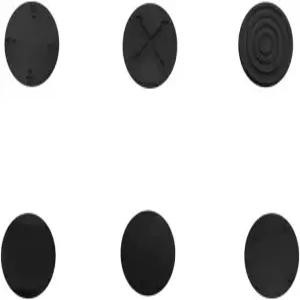 6Pcs 블랙 실리콘 엄지 스틱 그립 캡 아날로그 조이스틱 케이스 및 PSV 2000 1000용 보관함