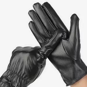 여성 터치 가죽장갑 레아 여자 겨울 장갑 겨울 장갑 여성