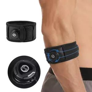 남성용 스타보 테니스 팔꿈치 보호대 골퍼용 지지 스트랩 농구 야구 배드민턴 역도 - 건염 관절염 노브