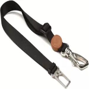 도그 안전벨트 어댑터 - 차량용 조절식 안전 테더 17.1 ~27.5 금속 버클이 있는 검은색 하네스 클립