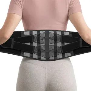 여성 및 남성용 초 통기성 허리 보호대 가볍고 얇은 지지 벨트 좌골반 디스크 척추측만증 를 위한 이중