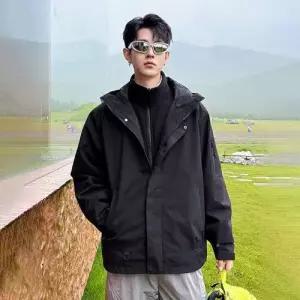 남성용 캐주얼 봄 가을 야상사파리 야상 삼방 등산 바람막이 점퍼 DUCHI3