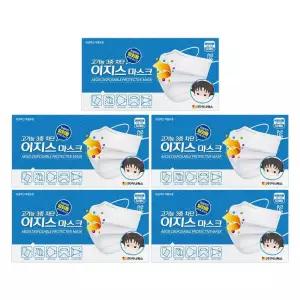 이지스 일회용 마스크 50매x5박스 어린이용 화이트