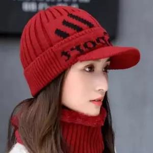 방한 융털기모 니트짜임 겨울템 챙모자 넥워머세트 넥워머