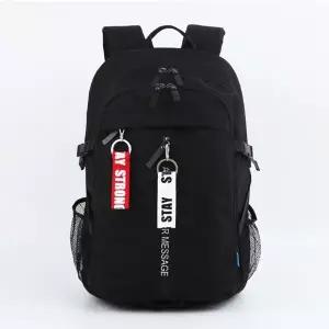 [하프클럽/]학생 책가방 노트북 여행 키링 백팩 가방 블랙