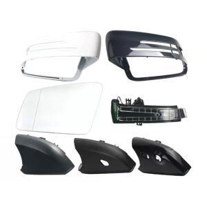 메르세데스 호환-벤츠 호환 W204 CLA A B C E S GLA GLK CLS 클래스 W176 W212 용 가열식 후면 미러 커버