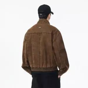 남친 캐주얼 빈티지 야상사파리 가죽 재킷 쇼트 얼룩얼룩 아웃도어 봄가을 트렌드 코트 DUCHI3