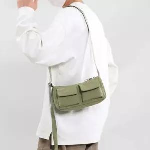 WL 나일론 핸드폰 크로스백 여행 지갑 가방 카키 여성가방