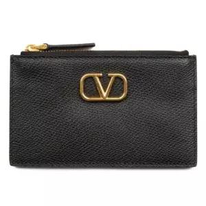 [명품]  여성 금장 로고 지퍼 카드 지갑 2W2P0W17