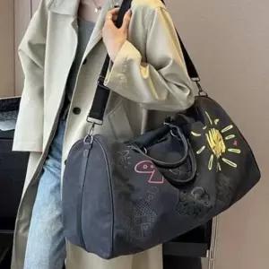 캔버스 그래픽스 빅사이즈 보스턴백 데일리백