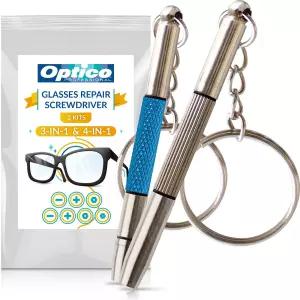 옵티코 안경 수리 키트 및 시계 미니 드라이버 세트 콤보