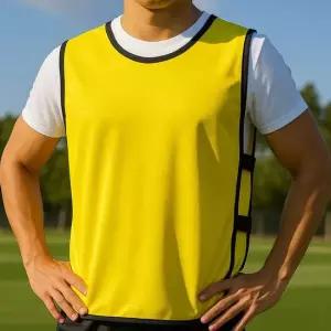 밴드형 단체 팀조끼 노랑 FREE