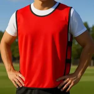 밴드형 단체 팀조끼 빨강 FREE