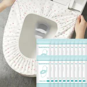 일회용 변기 커버는 여행 필수품 20팩과 함께 부직포로 독립적으로 포장되어 있습니다