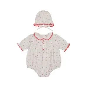 아가방 TC01 아가방 여름 샤샤플라워7부바디수트(모자)(RED)  01T327902