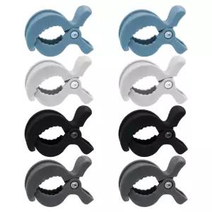 LAPXSNZD 8팩 컬러풀 유모차 클립 머슬린을 걸 수 있는 페그 및 장난감 시트 커버 담요 플라스틱 범용