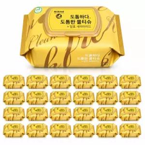 노브랜드 도톰한 물티슈 캡형 100매 X 24팩