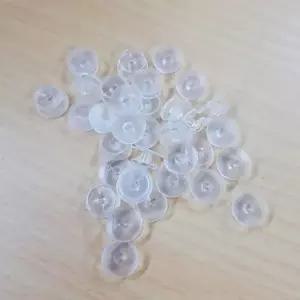 투명 꼬다리 12mm 13mm 딱딱재질 강성 강질 고무 단추 실리콘 버튼 부속 재료