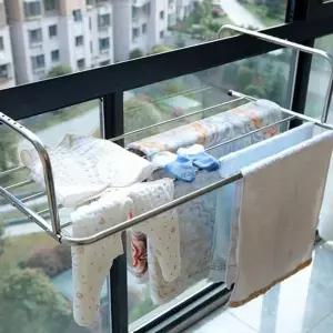 걸이형 건조대 길이 조절 접이식 빨랫대 미니 빨래대 창틀 베란다