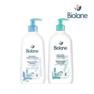 [비올란] 입문세트 (바디앤헤어클렌저x1개+바디밀크x1개) 베이비 키즈 신생아 출산 임신 보습