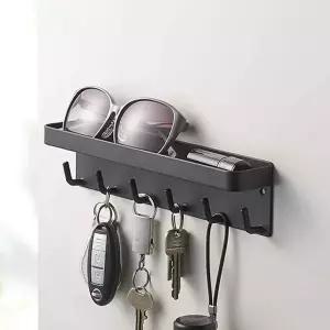벽걸이 자석 다용도 현관문걸이 철제 2컬러 선반