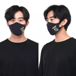 (색상 단품)구리 파우치 포함 패션 마스크 다회용 입체 마스크 먼지 차단 연예인 마스크 블랙 팩